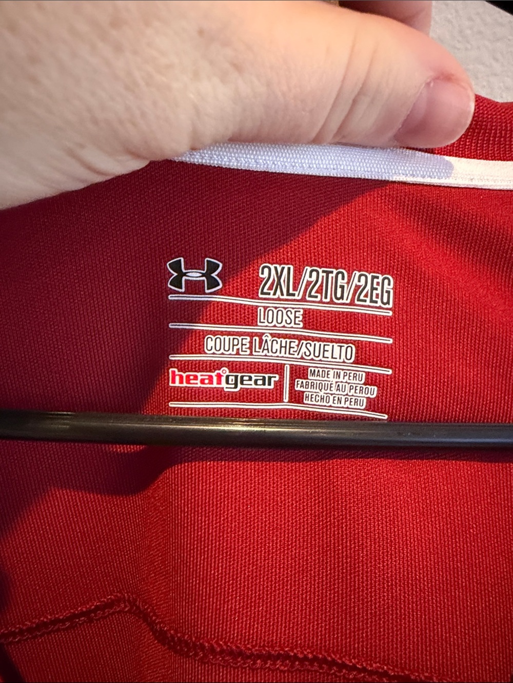 Under Armour Red Men's Athletic Polo - Picture 2 of 5